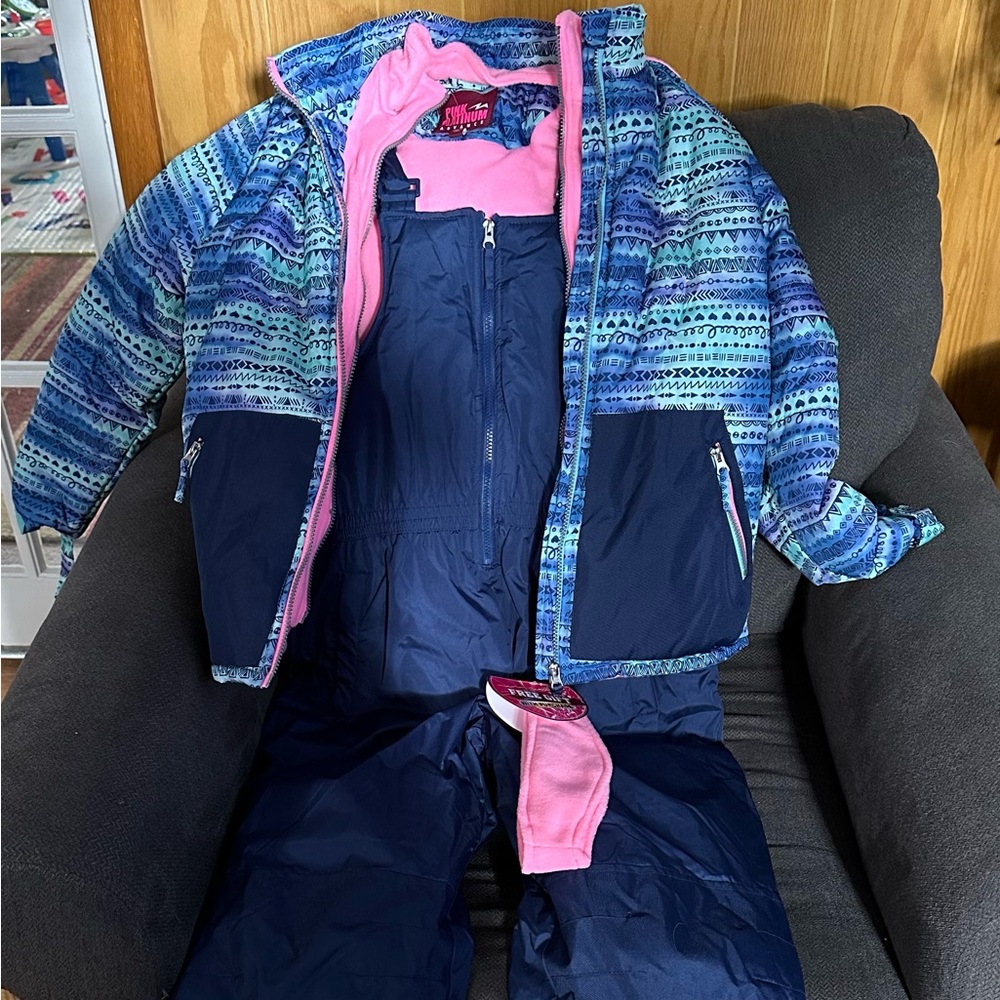 Pink Platinum Girls Size 14/16 Active 2-Piece Snowsuit - New with tags